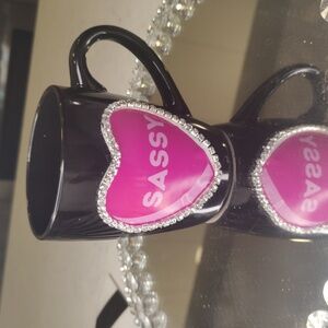 Rhinestone coffee mug